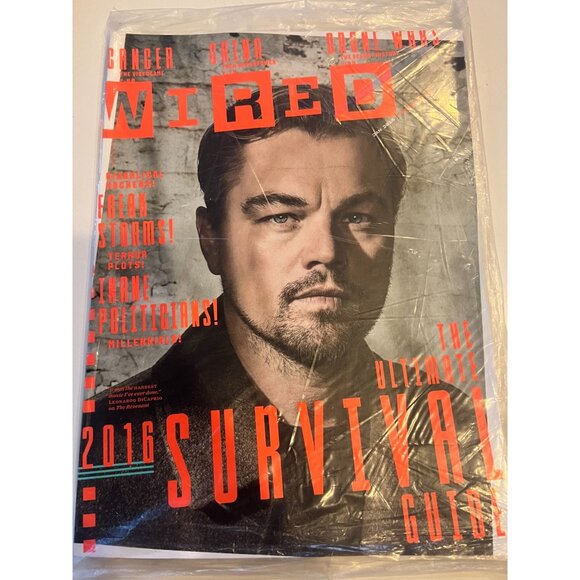 Wired 2016 The Ultimate Survival Guide Leonardo DiCaprio Cover, Freak Storms - Picture 1 of 1